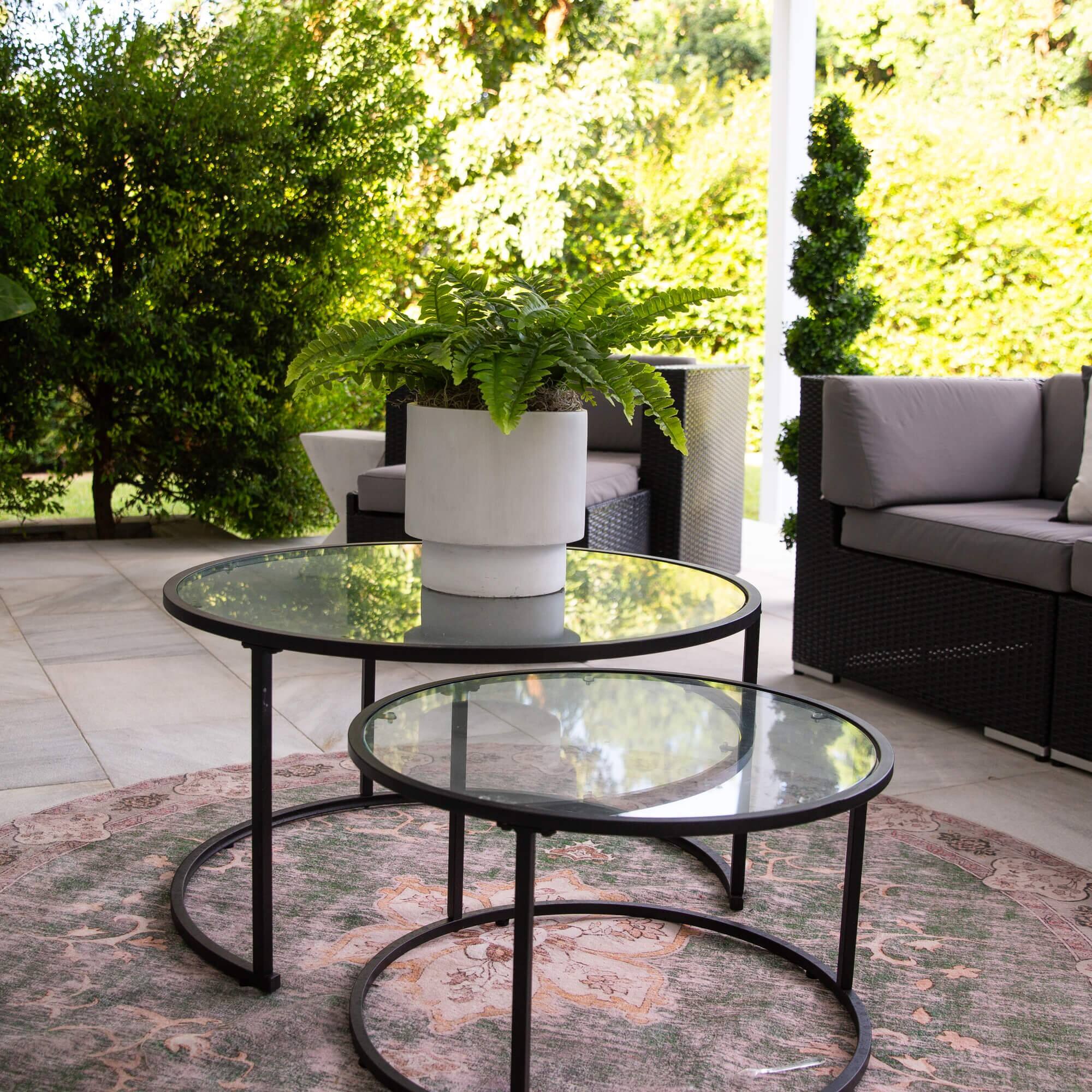19" UV-Resistant Artificial Boston Ferns, 2ct.